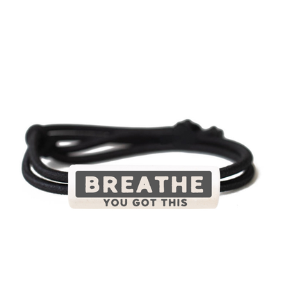 The You Got This Active Bracelet in Breathe by Joni x MudLOVE, a mindfulness bracelet designed to inspire self-love and support cancer awareness.